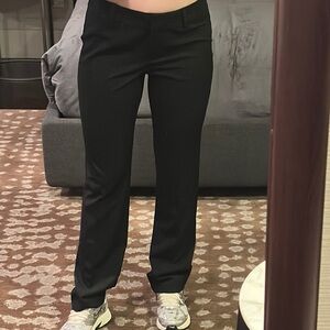 Ann Taylor Black Straight Leg Trousers